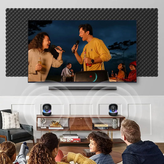 12pçs painéis de parede autoadesivos à prova de som, telhas de espuma acústica, redução de ruído, estúdio doméstico, quarto, bastão de amortecimento de som