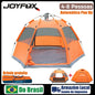 Joyfox Barraca Camping Iglu Automatica 4-8 Pessoas Impermeavel 3000mm com mosca de chuva para família, caminhadas praia pesca