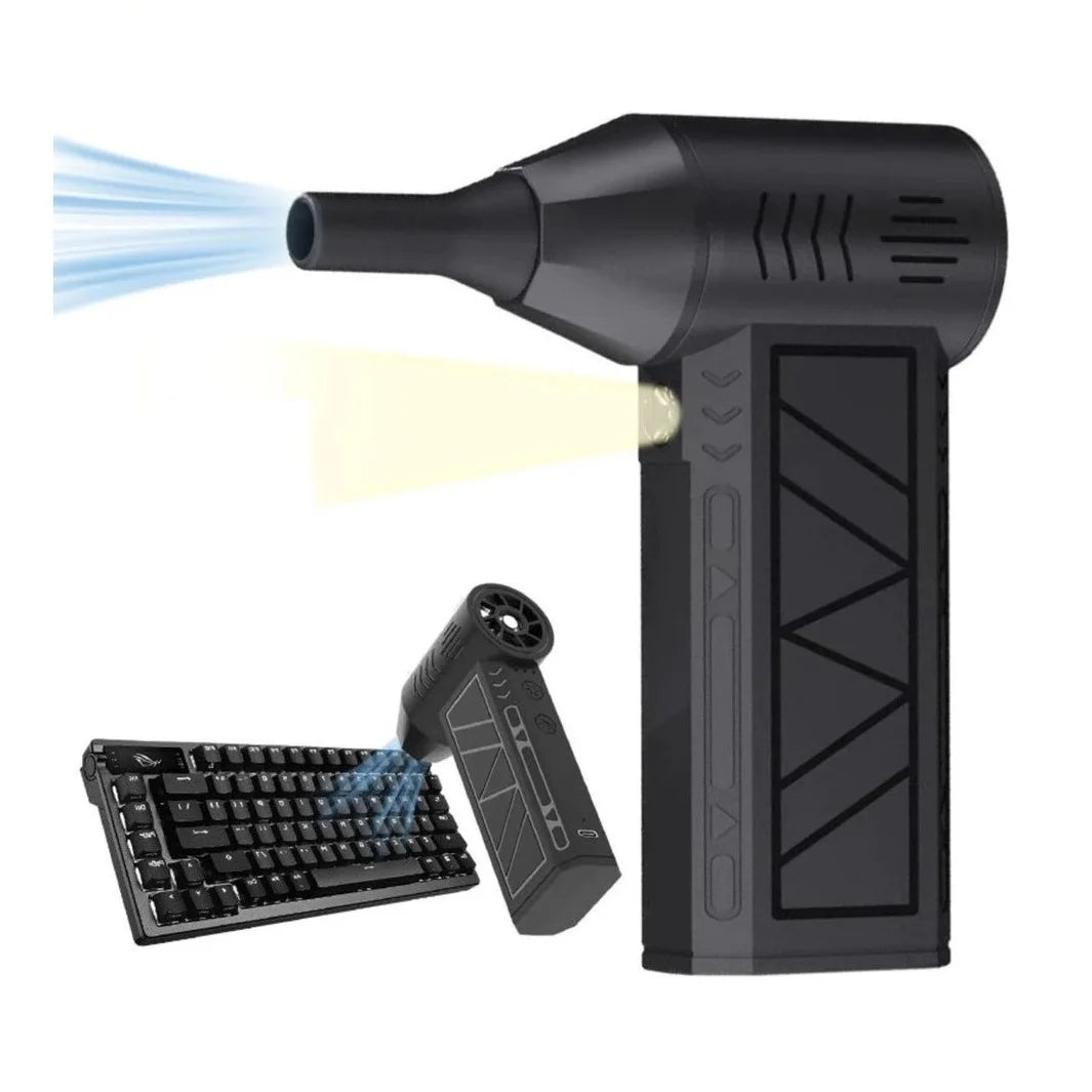 Soprador Turbo Mini Fan Jet 3 Velocidades + Modo Turbo e Lanterna Led