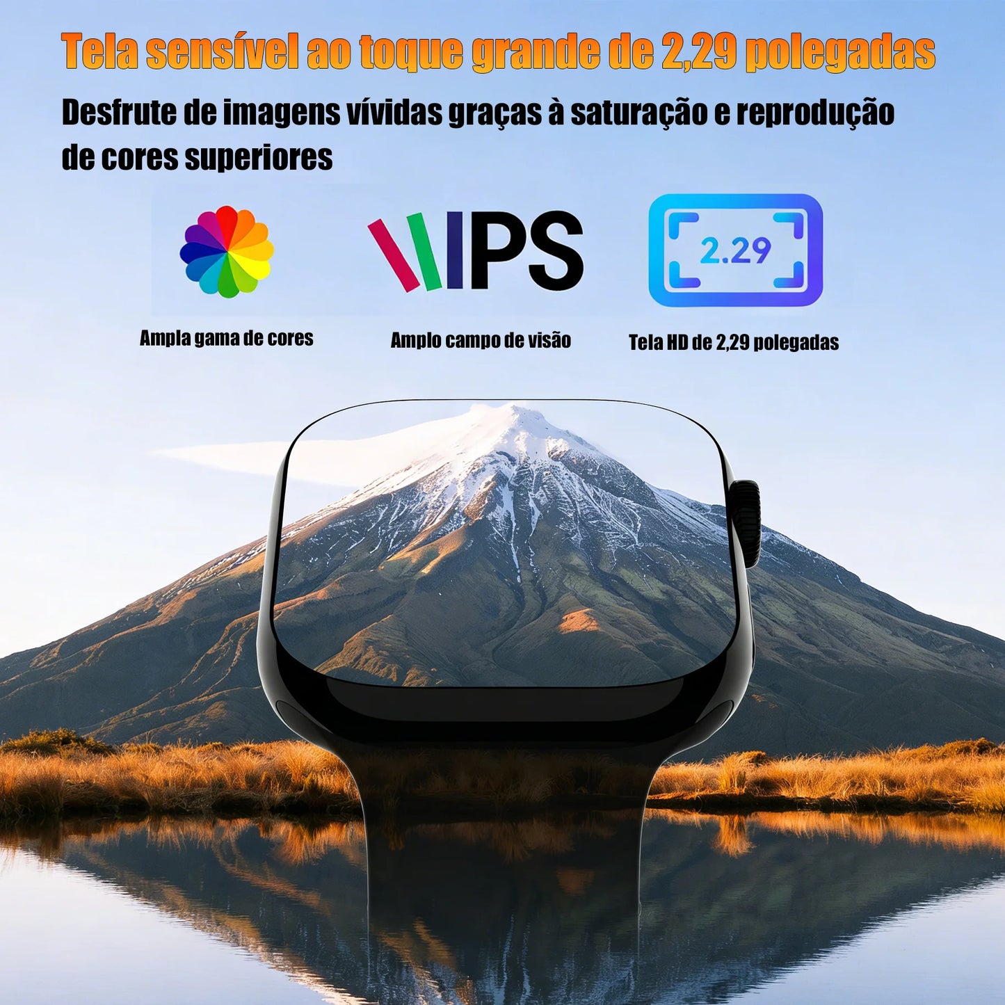 10+1Relógio Inteligente Tela Táctil 2,01 Polegadas Vários Modos De Desporto Mensagens Chamadas Presente Homens Mulheres