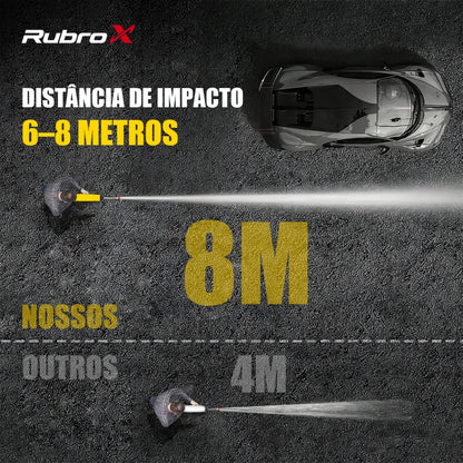 Lavadora de Alta Pressão Sem Fio 300W - Bico Multifuncional 6 em 1 Portátil Recarregável 2 Baterias 6000mAh Com Maleta Bivolt
