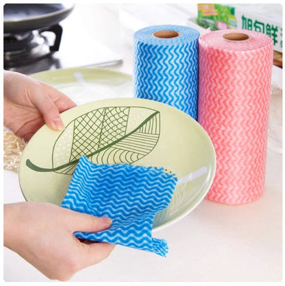 Pano Multiuso para cozinha Rolo com 50 Panos Antibactérianos - Neverdie Store