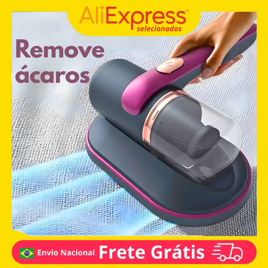 Aspirador De Colchão Removedor Elétrico De Ácaros Sem Fio Para Almofadas Sofas Esterilizador UV - ENVIO IMEDIATO