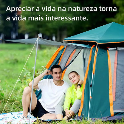 Joyfox Barraca Camping Automática Acampamento Upf50+ 5-8 Pessoas barraca de acampamento Grande Varanda para familiar portátil