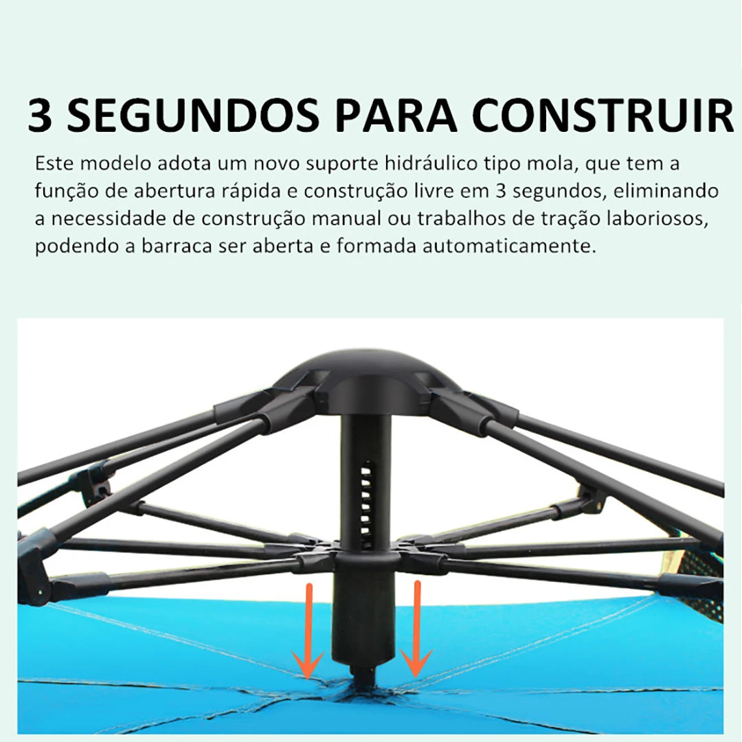 Joyfox Barraca Camping Iglu Automatica 4-8 Pessoas Impermeavel 3000mm com mosca de chuva para família, caminhadas praia pesca