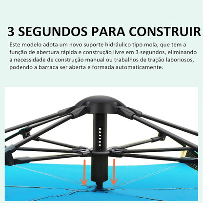 Joyfox Barraca Camping Iglu Automatica 4-8 Pessoas Impermeavel 3000mm com mosca de chuva para família, caminhadas praia pesca