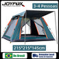 Joyfox Barraca Camping Automática Acampamento Upf50+ 5-8 Pessoas barraca de acampamento Grande Varanda para familiar portátil