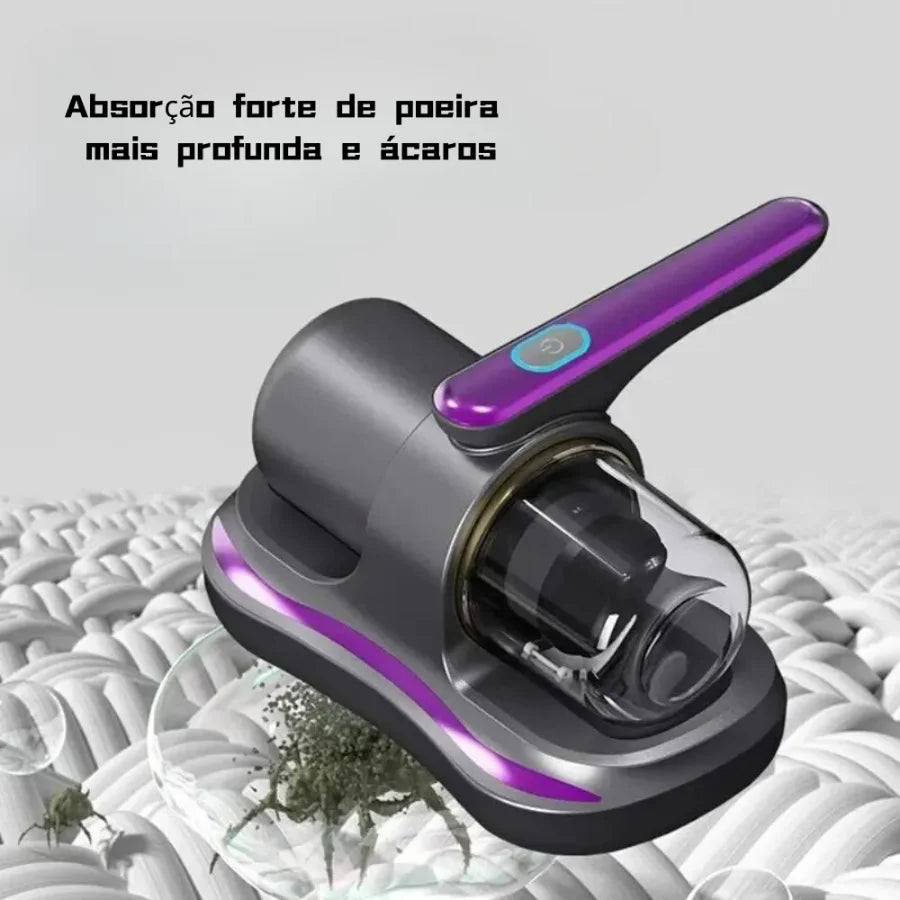 Aspirador De Colchão Removedor Elétrico De Ácaros Sem Fio Para Almofadas Sofas Esterilizador UV - ENVIO IMEDIATO