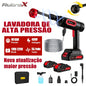 Lavadora de Alta Pressão Sem Fio 300W - Bico Multifuncional 6 em 1 Portátil Recarregável 2 Baterias 6000mAh Com Maleta Bivolt