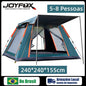 Joyfox Barraca Camping Automática Acampamento Upf50+ 5-8 Pessoas barraca de acampamento Grande Varanda para familiar portátil
