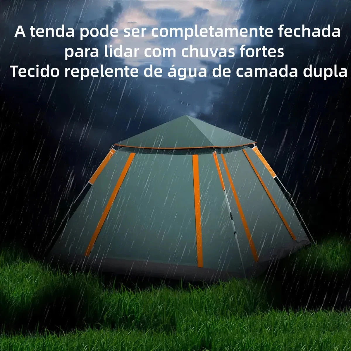 Joyfox Barraca Camping Automática Acampamento Upf50+ 5-8 Pessoas barraca de acampamento Grande Varanda para familiar portátil