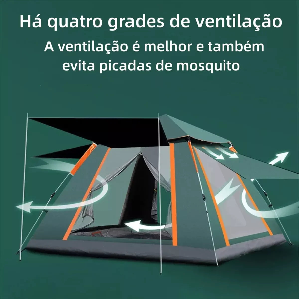 Joyfox Barraca Camping Automática Acampamento Upf50+ 5-8 Pessoas barraca de acampamento Grande Varanda para familiar portátil