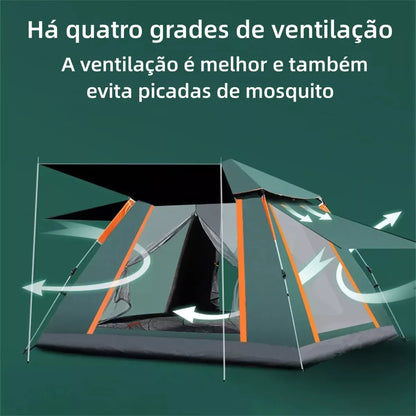 Joyfox Barraca Camping Automática Acampamento Upf50+ 5-8 Pessoas barraca de acampamento Grande Varanda para familiar portátil