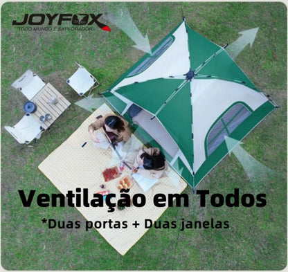 Joyfox Barraca De Camping Automática Com 2 Portas 2 Janelas Tenda De Acampamento Pop-up Instantânea Barraca De Cúpula 4-5 Pessoa