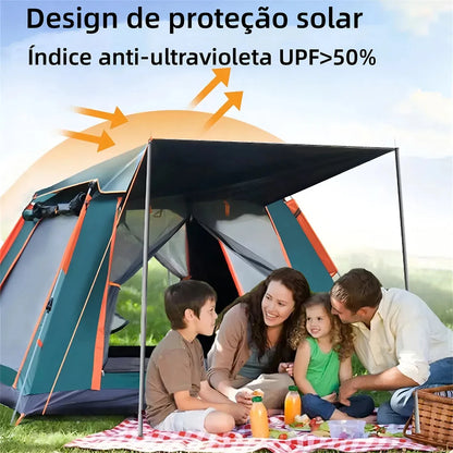Joyfox Barraca Camping Automática Acampamento Upf50+ 5-8 Pessoas barraca de acampamento Grande Varanda para familiar portátil
