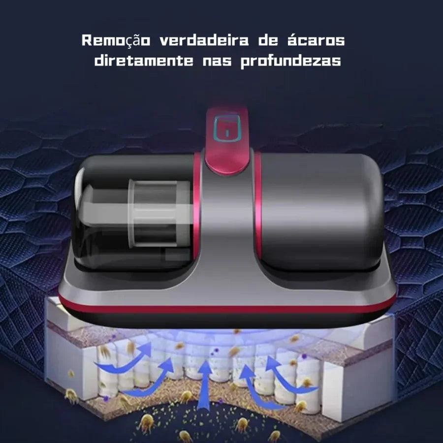 Aspirador De Colchão Removedor Elétrico De Ácaros Sem Fio Para Almofadas Sofas Esterilizador UV - ENVIO IMEDIATO