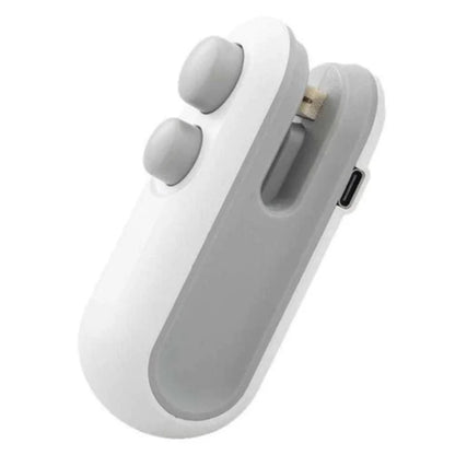 Mini Selador De Embalagem e Sacos; Seladora a Vacuo Recarregavel USB; Cortador de Embalagem