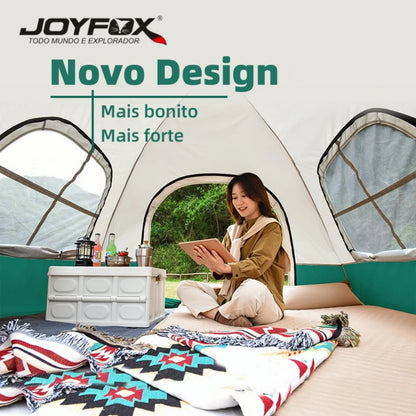 Joyfox Barraca De Camping Automática Com 2 Portas 2 Janelas Tenda De Acampamento Pop-up Instantânea Barraca De Cúpula 4-5 Pessoa