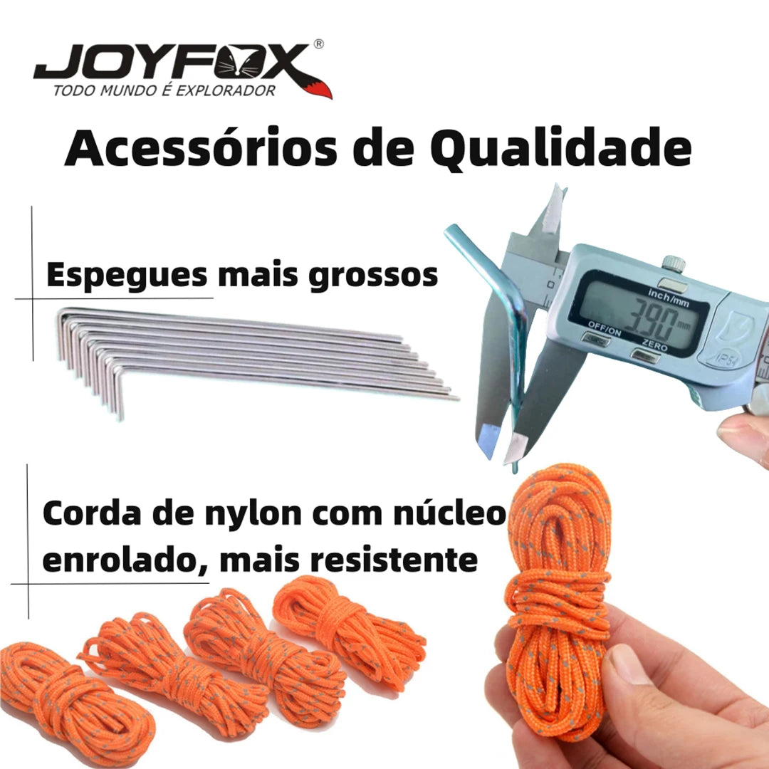 Joyfox Barraca Camping Iglu Automatica 4-8 Pessoas Impermeavel 3000mm com mosca de chuva para família, caminhadas praia pesca