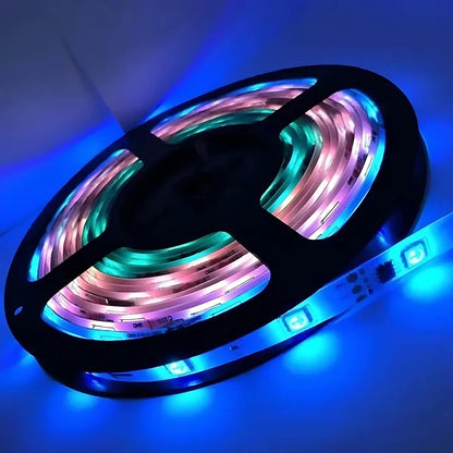 Kit Fita Led Colorida 5050 Rgb Luz Led Original Com Fonte E Controle