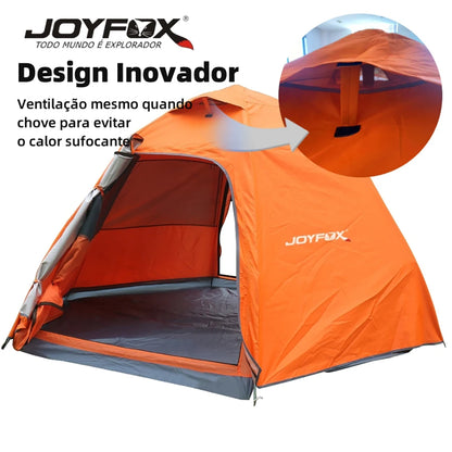 Joyfox Barraca Camping Iglu Automatica 4-8 Pessoas Impermeavel 3000mm com mosca de chuva para família, caminhadas praia pesca