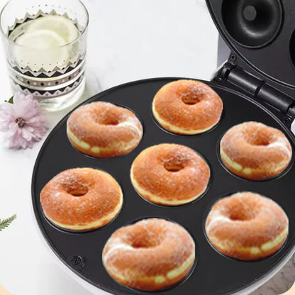 Máquina Elétrica de Fazer Mini Donuts Brazi com Aquecimento Dupla Face e Revestimento Antiaderente para Café da Manhã, Sobremesas, Lanches, Festas em Família e Padarias