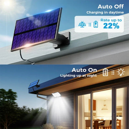 Luz solar ao ar livre super brilhante sensor de movimento solar forte energia led jardim lâmpada parede ip65 à prova dip65 água 3 modo trabalho