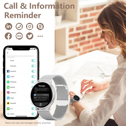 MEVADEN-Bluetooth chamada relógio inteligente para homens e mulheres, relógios personalizados, esporte fitness tracker, freqüência cardíaca, android, ios, y22