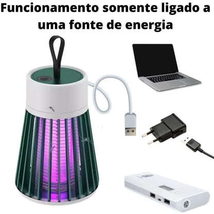 Aparelho de Controle de Pragas de Mosquitos com Luz Azul e Função Noturna Silenciosa, Proteção Segura para Casa