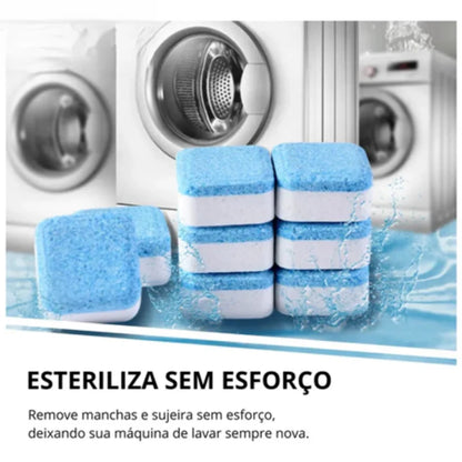 Pastilhas Efervescentes para Limpeza de Máquinas de Lavar Roupa