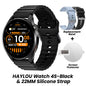 Relógio HAYLOU 4S GPS Smartwatch com Tela HD AMOLED de 1.43”, Posicionamento GPS por 5 Satélites, 120+ Modos de Treino, Relógio Inteligente para Fitness