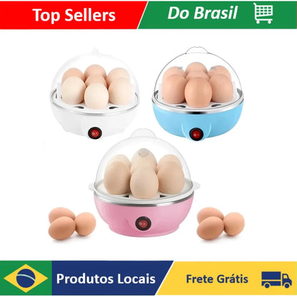 Panela Elétrica Cozedora de Ovos com Vaporizador, Proteção Anti-Queima a Seco, Desligamento Automático, Essencial para o Café da Manhã