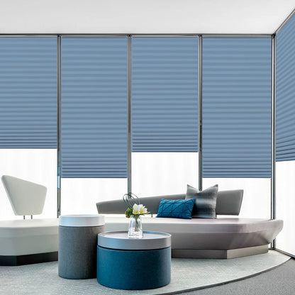 Cortinas plissadas autoadesivas, 5 tamanhos, banheiro, varanda, meia blackout, cortinas para quarto, sala de estar, varanda
