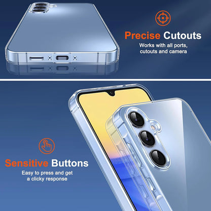 Capa macia de silicone ultrafina para Samsung Galaxy S25 S24 S23 S21 FE S22 Ultra Plus A16 A06 A55 A35 A15 A05S A54 A34 A14 A53 A33