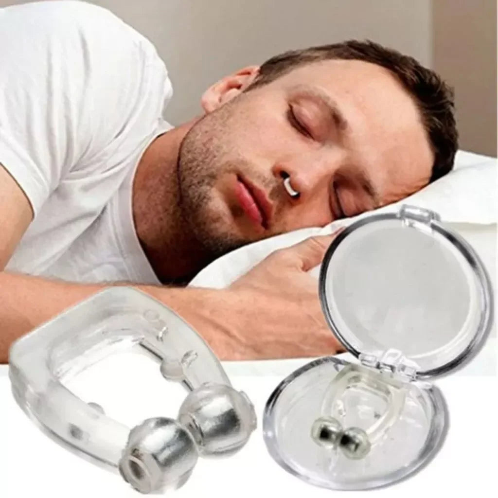 Kit 4 Dispositivos Anti Ronco Clips Dilatador Nasais Magnéticos Melhora Sono Respiração Noites Sono