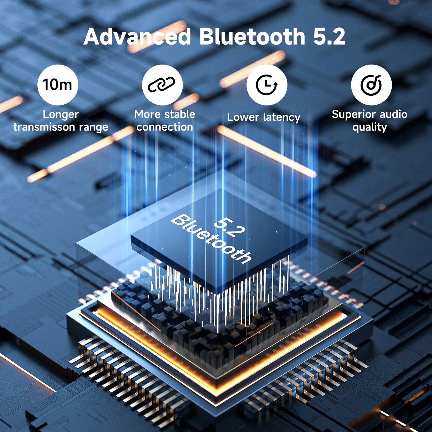 Oneodio pro-c fones de ouvido sem fio bluetooth com microfone 110hr