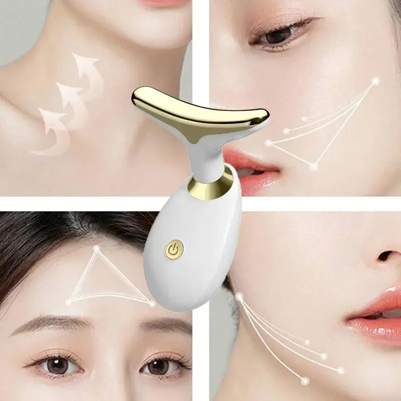 Massageador Facial Profissional Ultrassônico Antirrugas para Linhas de Expressão, Rejuvenescedor de Pele Recarregável