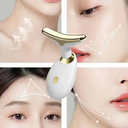 Massageador Facial Profissional Ultrassônico Antirrugas para Linhas de Expressão, Rejuvenescedor de Pele Recarregável