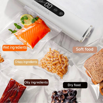 Máquina seladora de cozinha a vácuo profissional, seladora para alimentos, produtos, embalagem de cozinha, selante de saco plástico