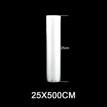 Sacos de embalagem de armazenamento a vácuo de alimentos para aferidor a vácuo carne frutas vegetais sous vide saco de cozinha 12/15/20/25/28cm 500cm/rolo