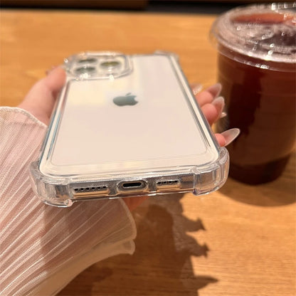 Luxo à prova de choque caso transparente para iphone 17 16 15 14 13 12 11 pro max xxs xr max 7 8 plus se claro macio pára-choques casos capa