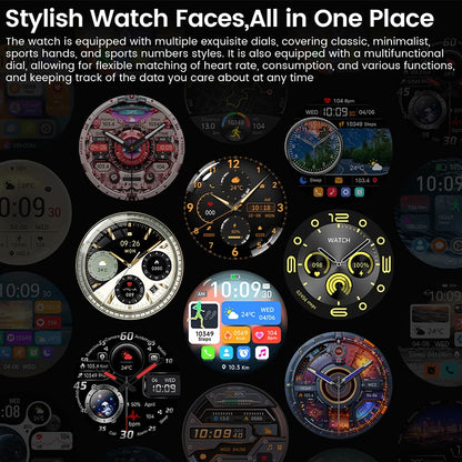 2025new para android e ios relógio inteligente masculino tela amoled gps trajetória de movimento freqüência cardíaca bluetooth chamadas smartwatch à prova dwaterproof água