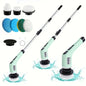 1 Conjunto, Escova de Limpeza Elétrica, Escova Rotativa Elétrica Sem Fio, 7 Cabeças de Escova e Cabo Extensível Ajustável, Escova de Limpeza para Banheiro, Ferramentas de Limpeza Doméstica