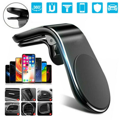 Suporte Magnético para Celular no Carro 360 °   Suporte Giratório com Base Antiderrapante e Ímã Forte para Todos os Modelos de Smartphone