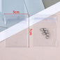 20 pçs malotes de jóias transparentes anti-oxidação zip lock sacos de armazenamento para brinco colar pulseira diy exibição embalagem