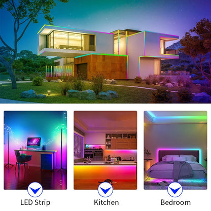 Ws2811 ws2812b ws2813 ws2815 30/60/144 pixels/leds/m 5050 rgbic tira led inteligente ws2812 luz ic endereçável individualmente dc5v/12v