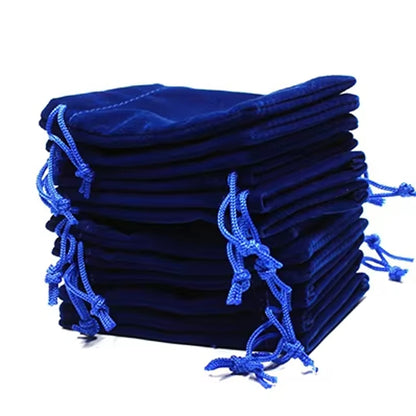 100 unidades de sacos de veludo com cordão para joias, bolsas de camurça macia 5x7cm 7x9cm 9x12cm, pequenas embalagens para presentes, para anéis, brincos e pulseiras