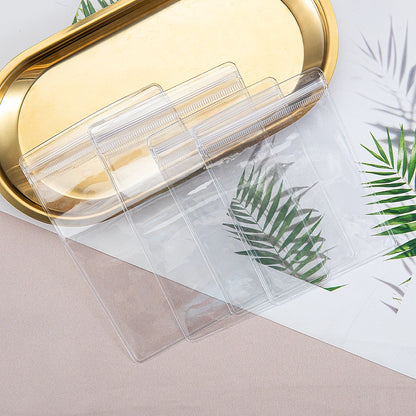 20 pçs malotes de jóias transparentes anti-oxidação zip lock sacos de armazenamento para brinco colar pulseira diy exibição embalagem