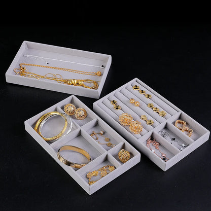 Reunindo Jewelry Box, Jewelry Tray, Adequado para Todos os Tipos de Armazenamento de Jóias, 1Pc