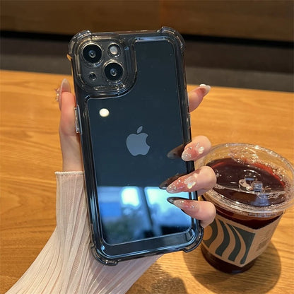 Luxo à prova de choque caso transparente para iphone 17 16 15 14 13 12 11 pro max xxs xr max 7 8 plus se claro macio pára-choques casos capa